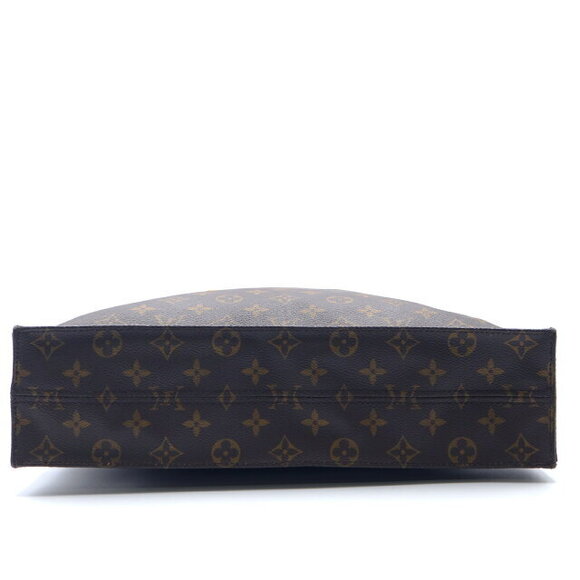 Louis Vuitton Sac Plat Tote Bag Canvas Leather Monogram Brown - Picture 4 of 10